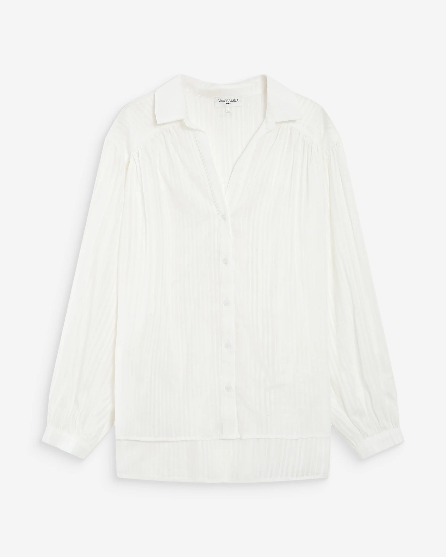 Grace &amp; Mila - Blouse VIBES - Ivory - Boutique Adam &amp; Eve marque canadienne, marque québécoise