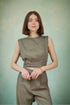 The korner Top T25111092 - Khaki - Boutique Adam & Eve marque canadienne, marque québécoise