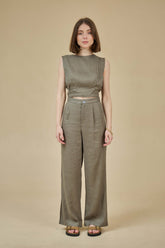 The korner Top T25111092 - Khaki - Boutique Adam & Eve marque canadienne, marque québécoise