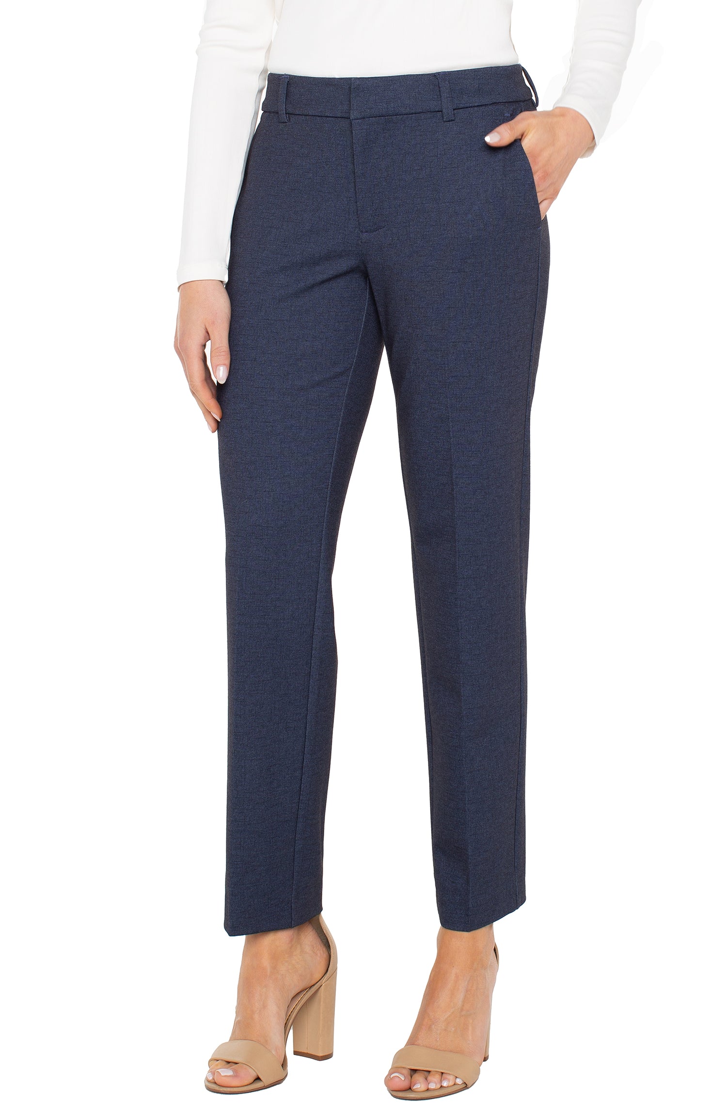 Liverpool Pants kelsey-trouser - Navy - Boutique Adam &amp; Eve marque canadienne, marque québécoise