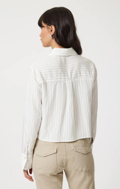 Mavi- Blouse SHORT SHIRT - M1211025 - Off white - Boutique Adam &amp; Eve marque canadienne, marque québécoise