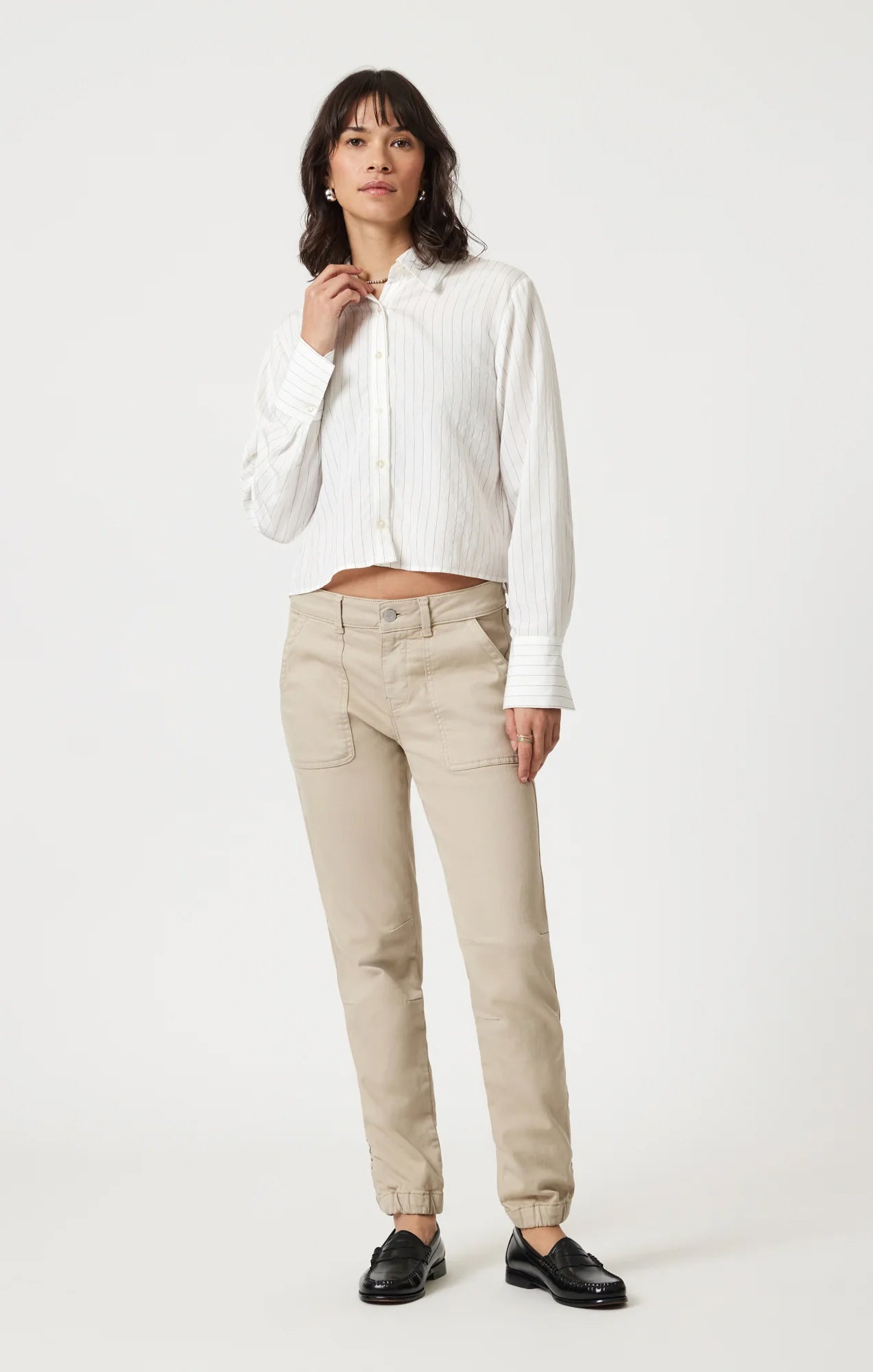 Mavi- Blouse SHORT SHIRT - M1211025 - Off white - Boutique Adam &amp; Eve marque canadienne, marque québécoise
