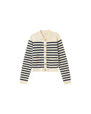 Grace & Mila - Cardigan PAM - striped - Boutique Adam & Eve marque canadienne, marque québécoise