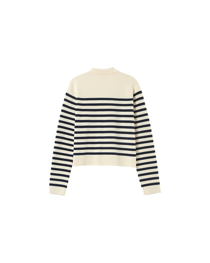 Grace &amp; Mila - Cardigan PAM - striped - Boutique Adam &amp; Eve marque canadienne, marque québécoise