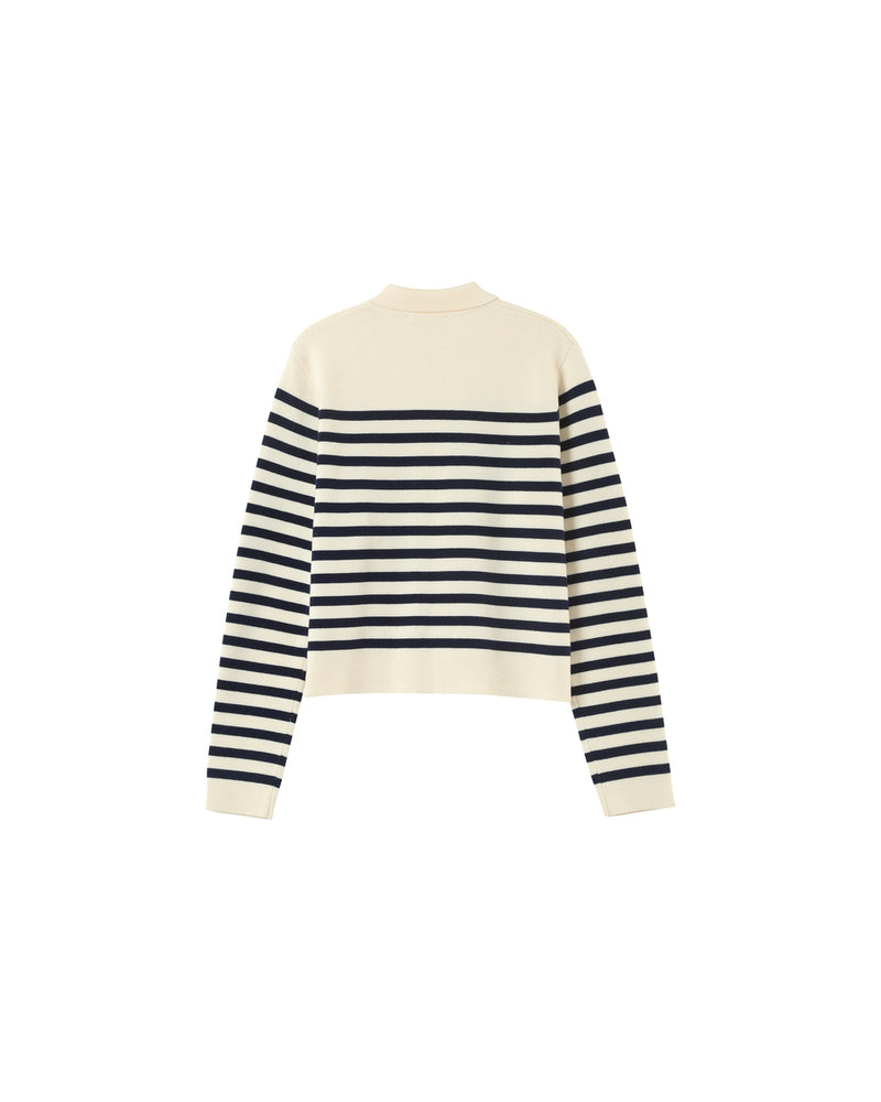 Grace & Mila - Cardigan PAM - striped - Boutique Adam & Eve marque canadienne, marque québécoise