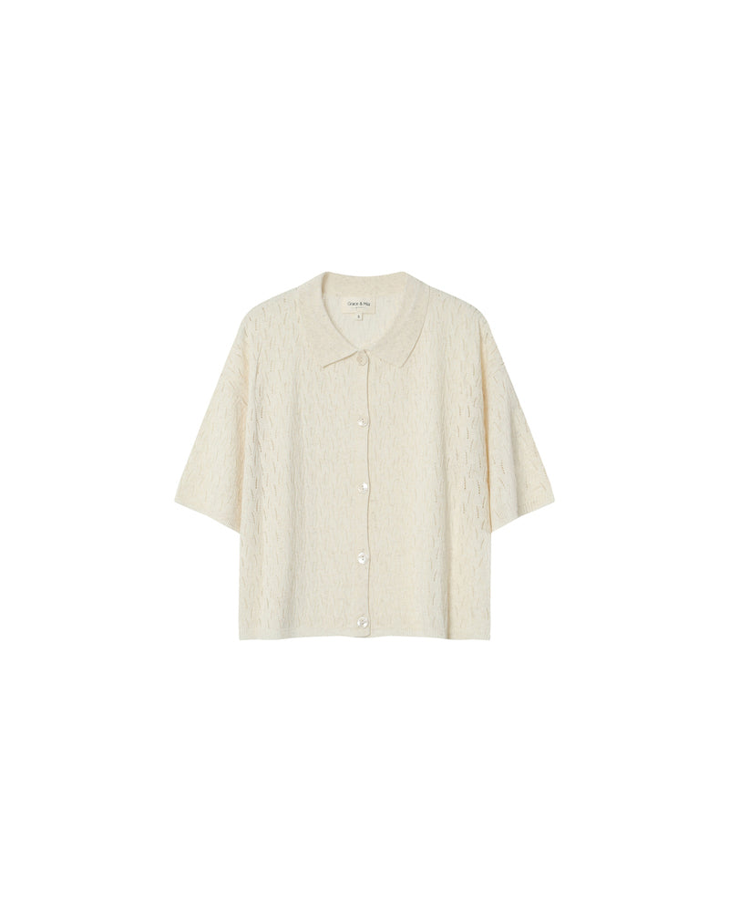 Grace &amp; Mila - Blouse PAO - Off white - Boutique Adam &amp; Eve marque canadienne, marque québécoise