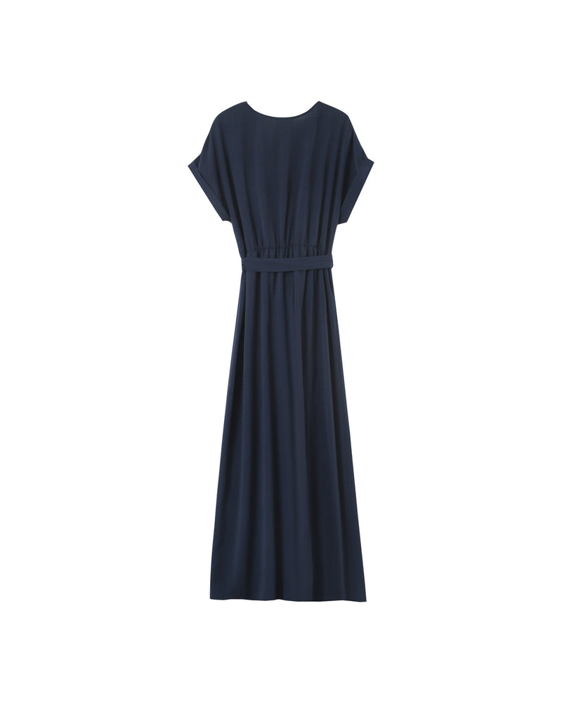 Grace &amp; Mila - Dress PAPILLON - Navy - Boutique Adam &amp; Eve marque canadienne, marque québécoise
