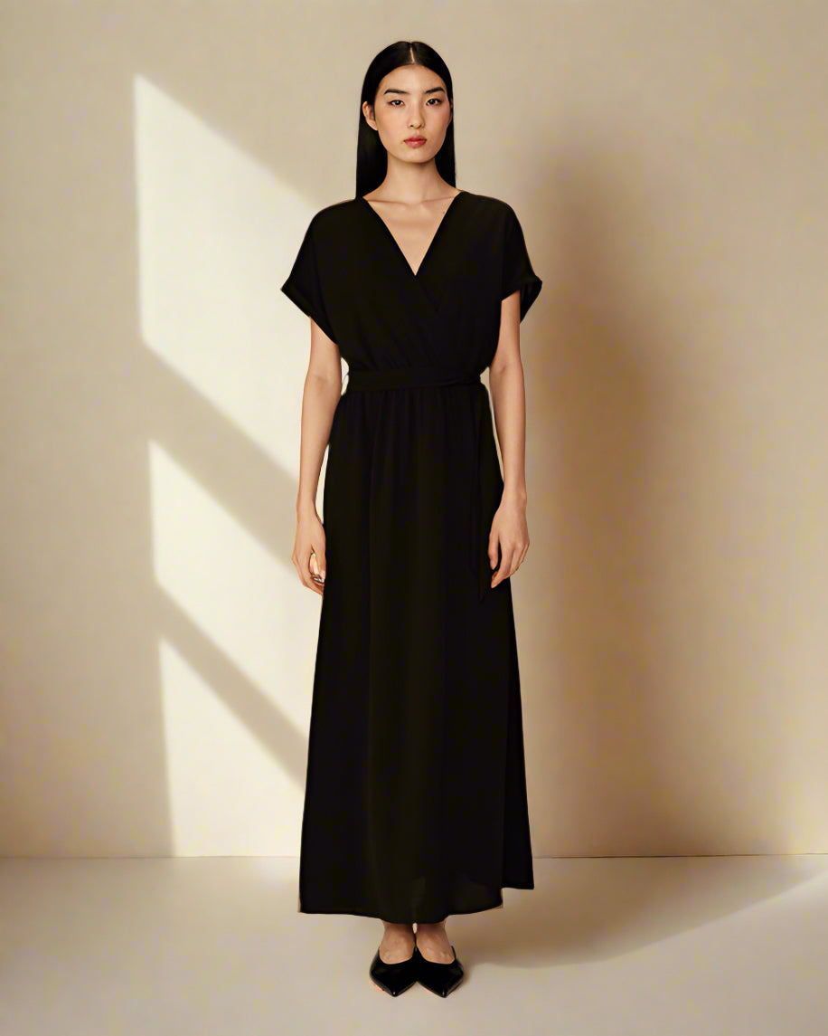 Grace &amp; Mila - Dress PAPILLON - Black - Boutique Adam &amp; Eve marque canadienne, marque québécoise