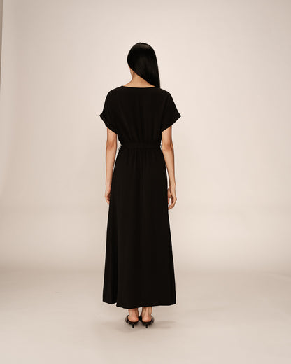 Grace &amp; Mila - Dress PAPILLON - Black - Boutique Adam &amp; Eve marque canadienne, marque québécoise