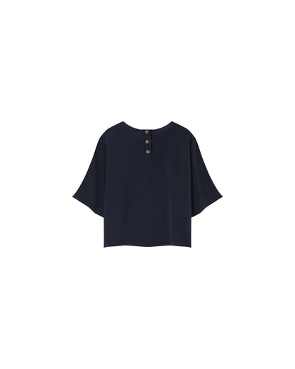Grace &amp; Mila - Top PAPRIKA - Navy - Boutique Adam &amp; Eve marque canadienne, marque québécoise