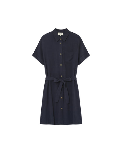 Grace &amp; Mila - Dress PAQUITA - Navy - Boutique Adam &amp; Eve marque canadienne, marque québécoise