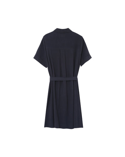 Grace &amp; Mila - Dress PAQUITA - Navy - Boutique Adam &amp; Eve marque canadienne, marque québécoise
