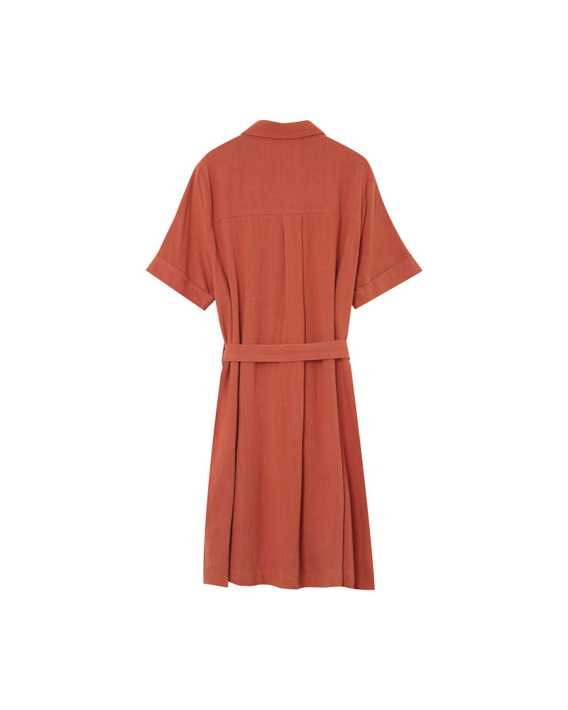 Grace &amp; Mila - Dress PAQUITA - Terracotta - Boutique Adam &amp; Eve marque canadienne, marque québécoise