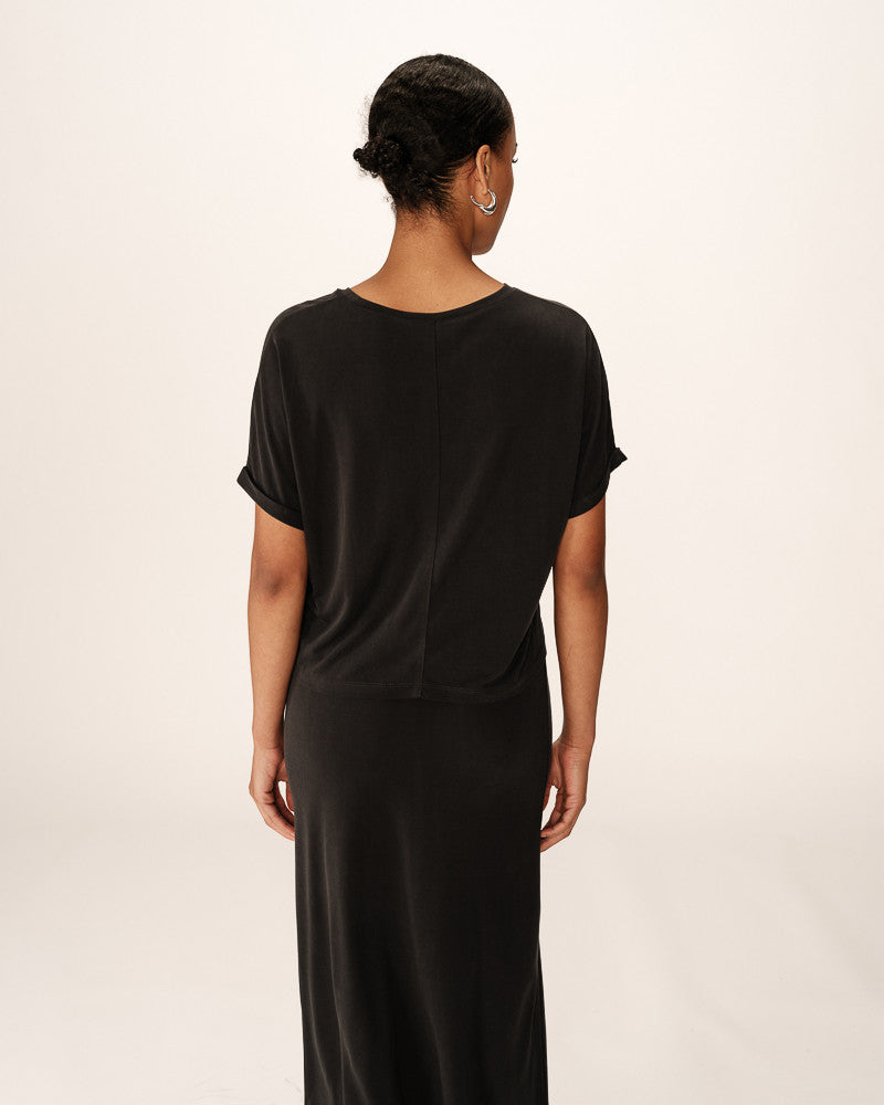 Grace &amp; Mila - T-shirt PARMA - Anthracite - Boutique Adam &amp; Eve marque canadienne, marque québécoise