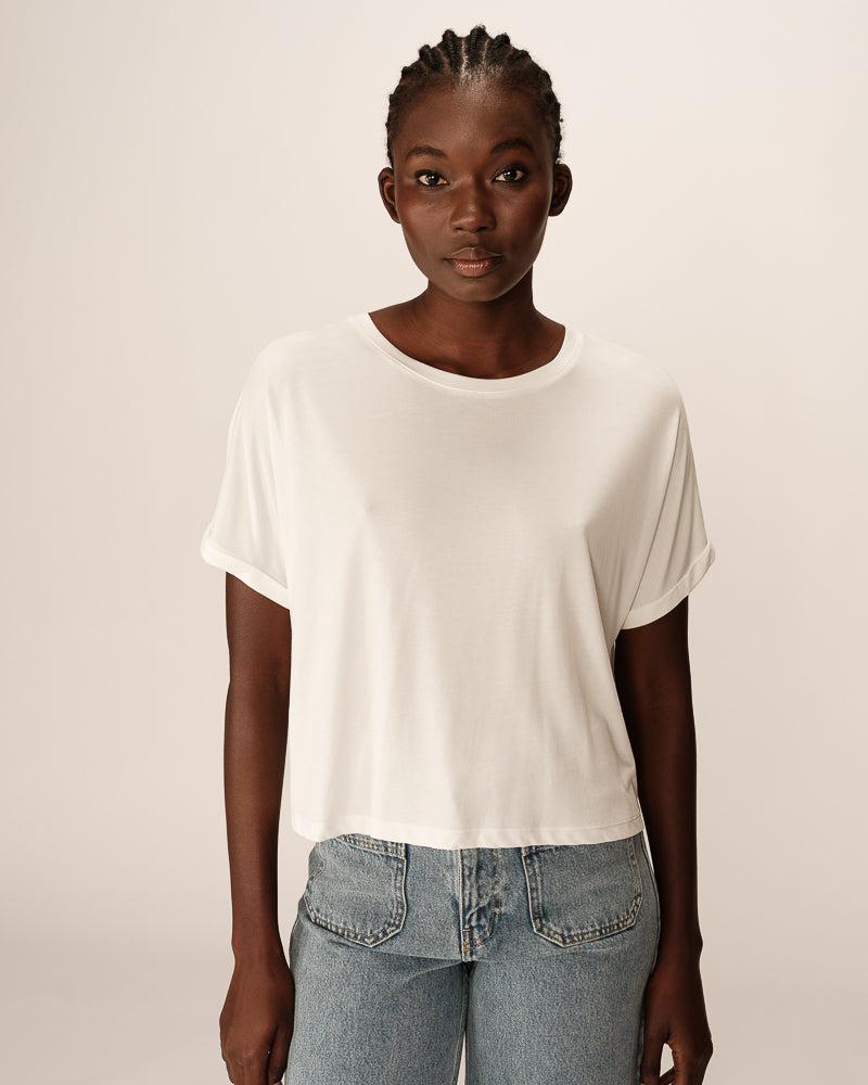 Grace &amp; Mila - T-shirt PARMA - Offwhite - Boutique Adam &amp; Eve marque canadienne, marque québécoise