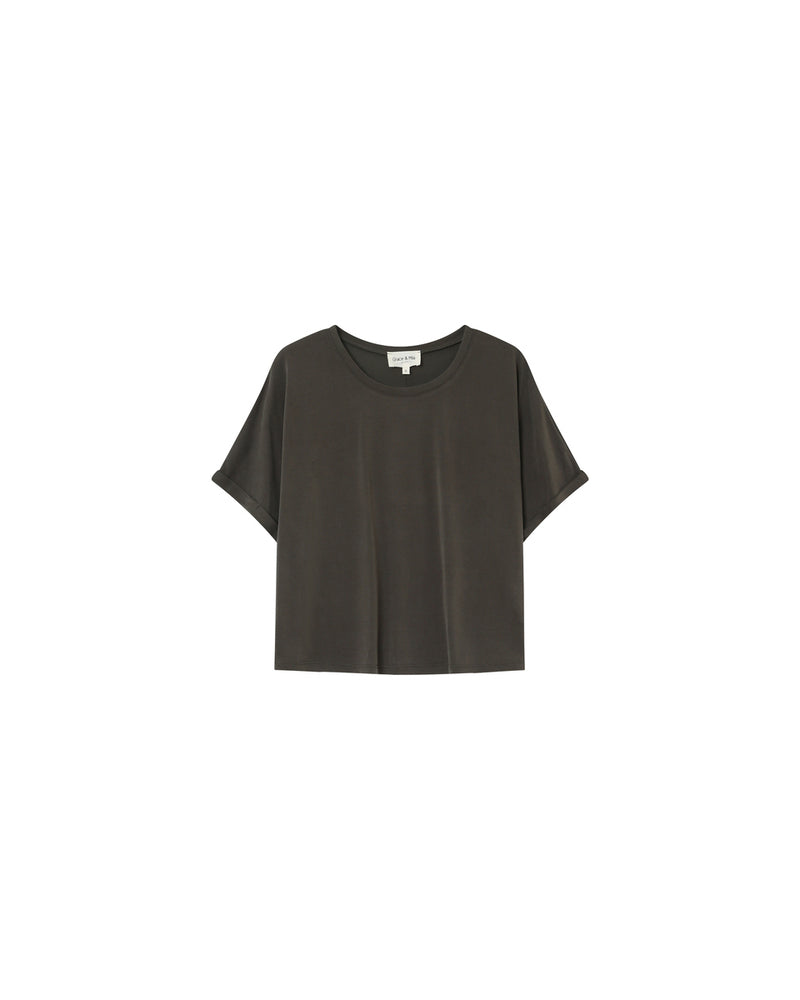 Grace &amp; Mila - T-shirt PARMA - Khaki - Boutique Adam &amp; Eve marque canadienne, marque québécoise