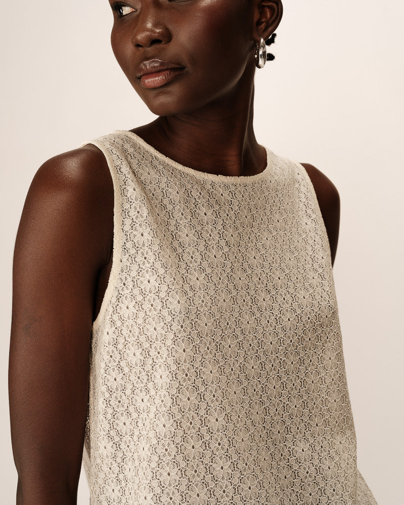 Grace &amp; Mila - Top PASSIONNEE - Offwhite - Boutique Adam &amp; Eve marque canadienne, marque québécoise