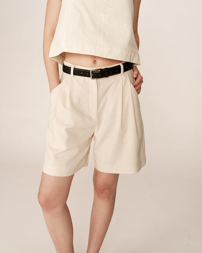 Grace &amp; Mila - Shorts PASTEL - Off white - Boutique Adam &amp; Eve marque canadienne, marque québécoise