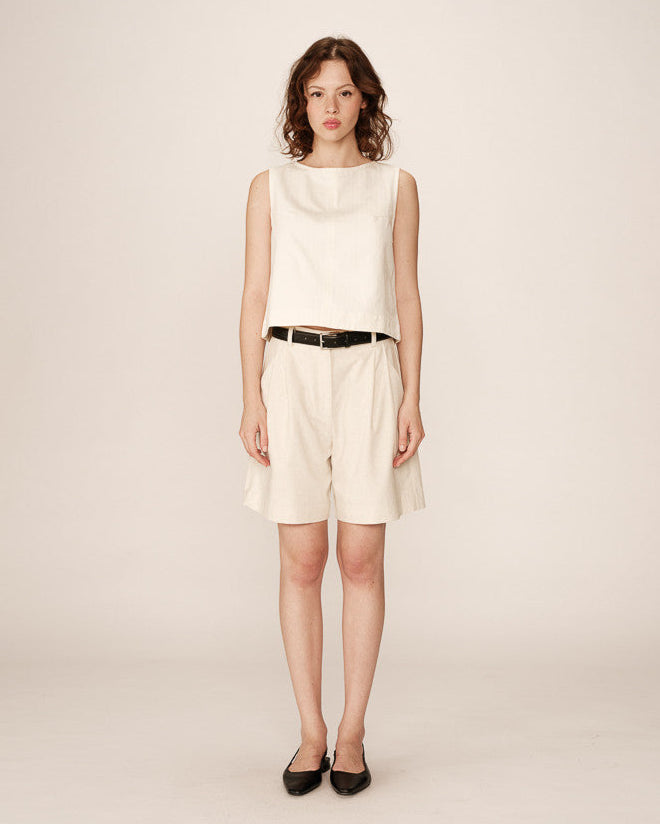 Grace &amp; Mila - Shorts PASTEL - Off white - Boutique Adam &amp; Eve marque canadienne, marque québécoise