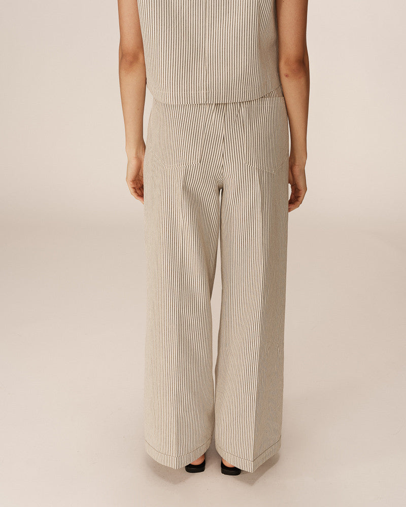 Grace &amp; Mila - Pants PATINE - Off White - Boutique Adam &amp; Eve marque canadienne, marque québécoise