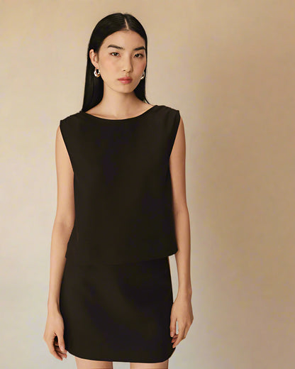 Grace &amp; Mila - Top PAUME - Black - Boutique Adam &amp; Eve marque canadienne, marque québécoise