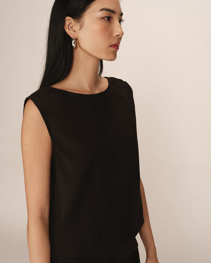 Grace &amp; Mila - Top PAUME - Black - Boutique Adam &amp; Eve marque canadienne, marque québécoise