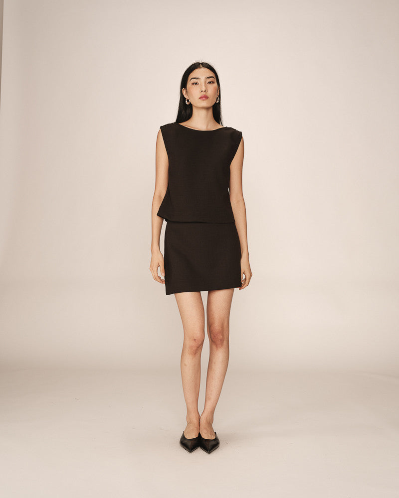 Grace &amp; Mila - Top PAUME - Black - Boutique Adam &amp; Eve marque canadienne, marque québécoise