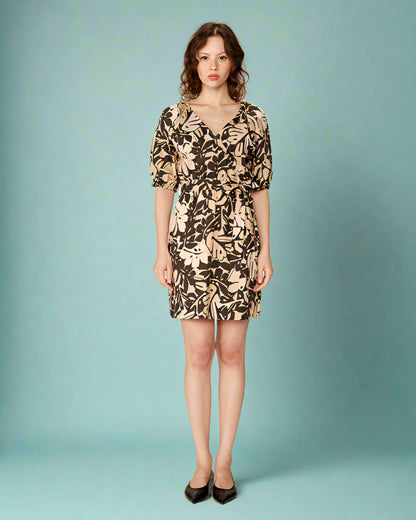 Grace &amp; Mila - Dress PAVANE - Navy - Boutique Adam &amp; Eve marque canadienne, marque québécoise