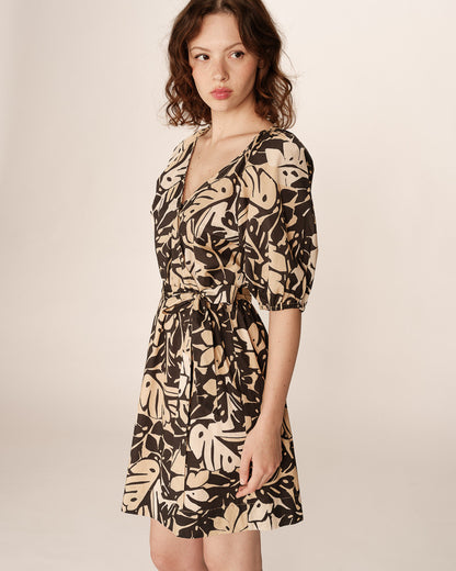 Grace &amp; Mila - Dress PAVANE - Navy - Boutique Adam &amp; Eve marque canadienne, marque québécoise