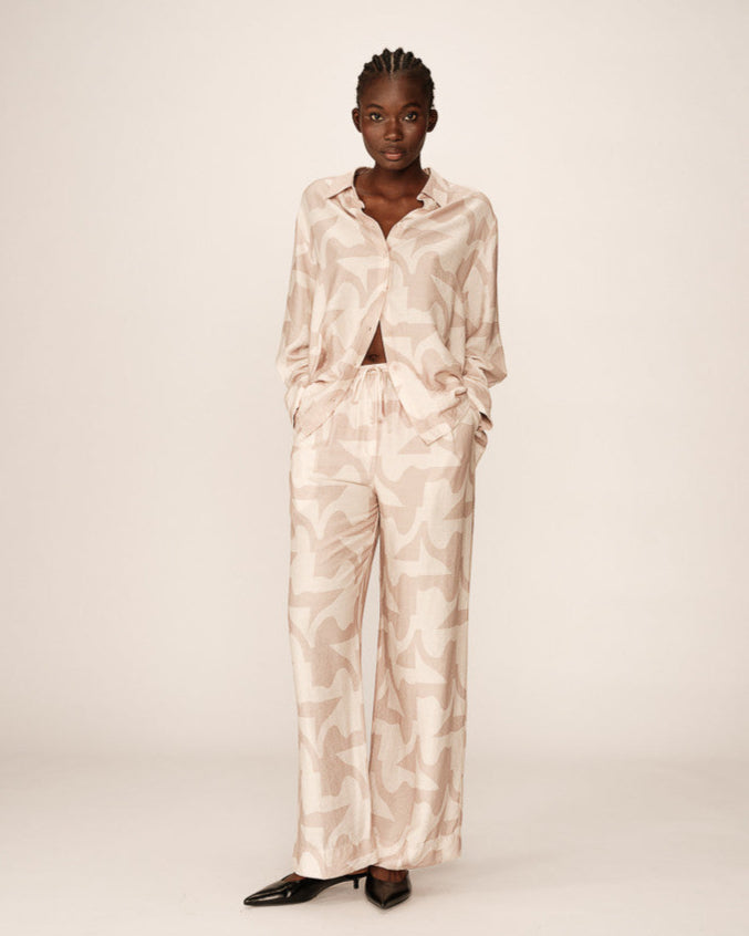 Grace &amp; Mila - Pants PAVOT - Off White - Boutique Adam &amp; Eve marque canadienne, marque québécoise