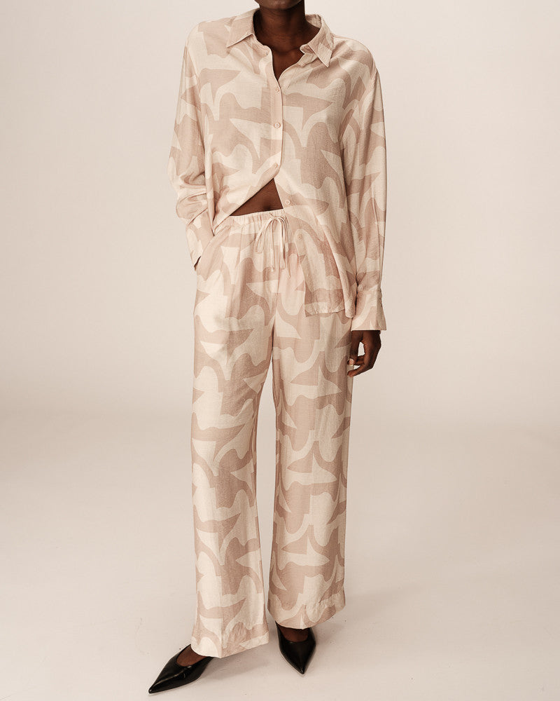 Grace &amp; Mila - Pants PAVOT - Off White - Boutique Adam &amp; Eve marque canadienne, marque québécoise