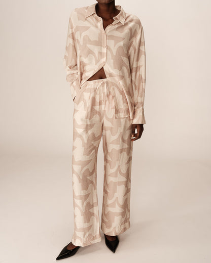 Grace &amp; Mila - Pants PAVOT - Off White - Boutique Adam &amp; Eve marque canadienne, marque québécoise