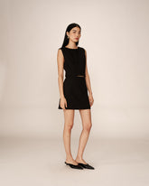 Grace & Mila - Skirt Pekin - Black - Boutique Adam & Eve marque canadienne, marque québécoise
