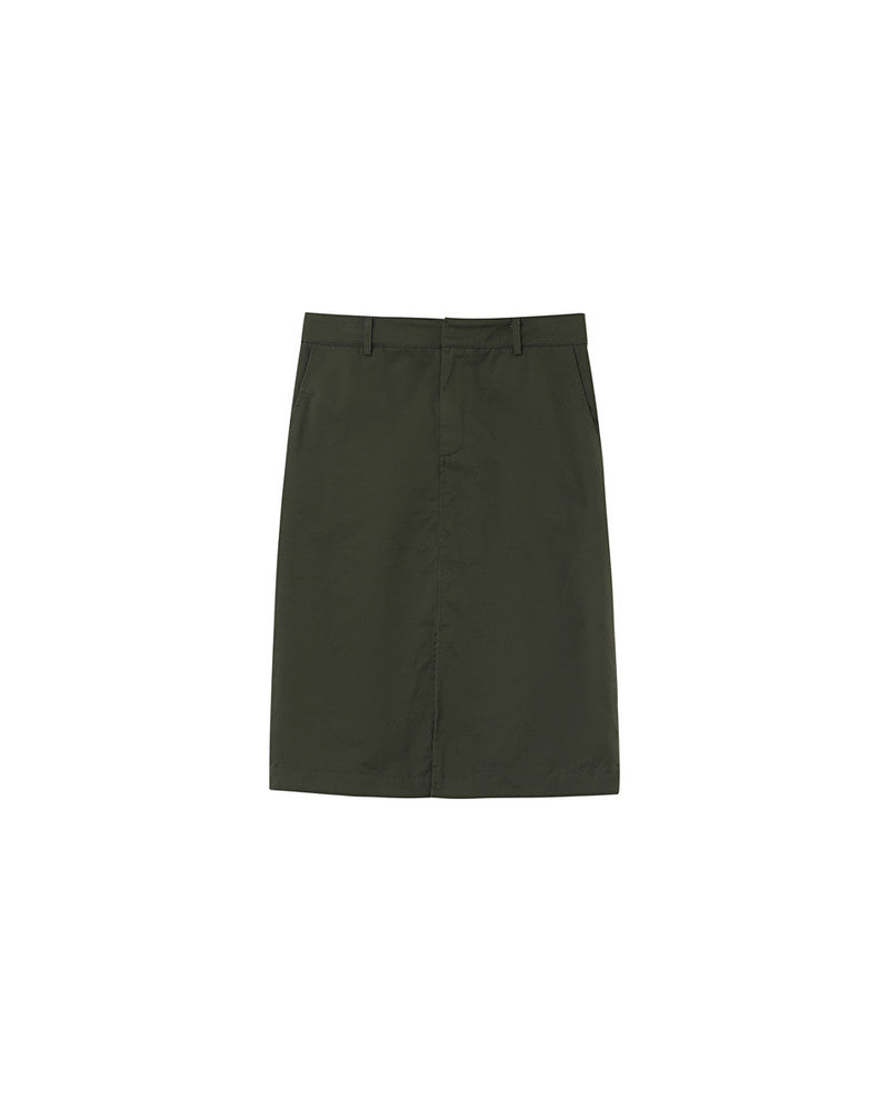 Grace &amp; Mila - Skirt Pencil - Khaki - Boutique Adam &amp; Eve marque canadienne, marque québécoise