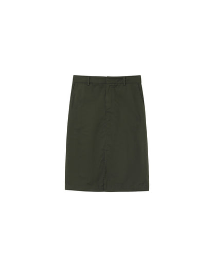 Grace &amp; Mila - Skirt Pencil - Khaki - Boutique Adam &amp; Eve marque canadienne, marque québécoise