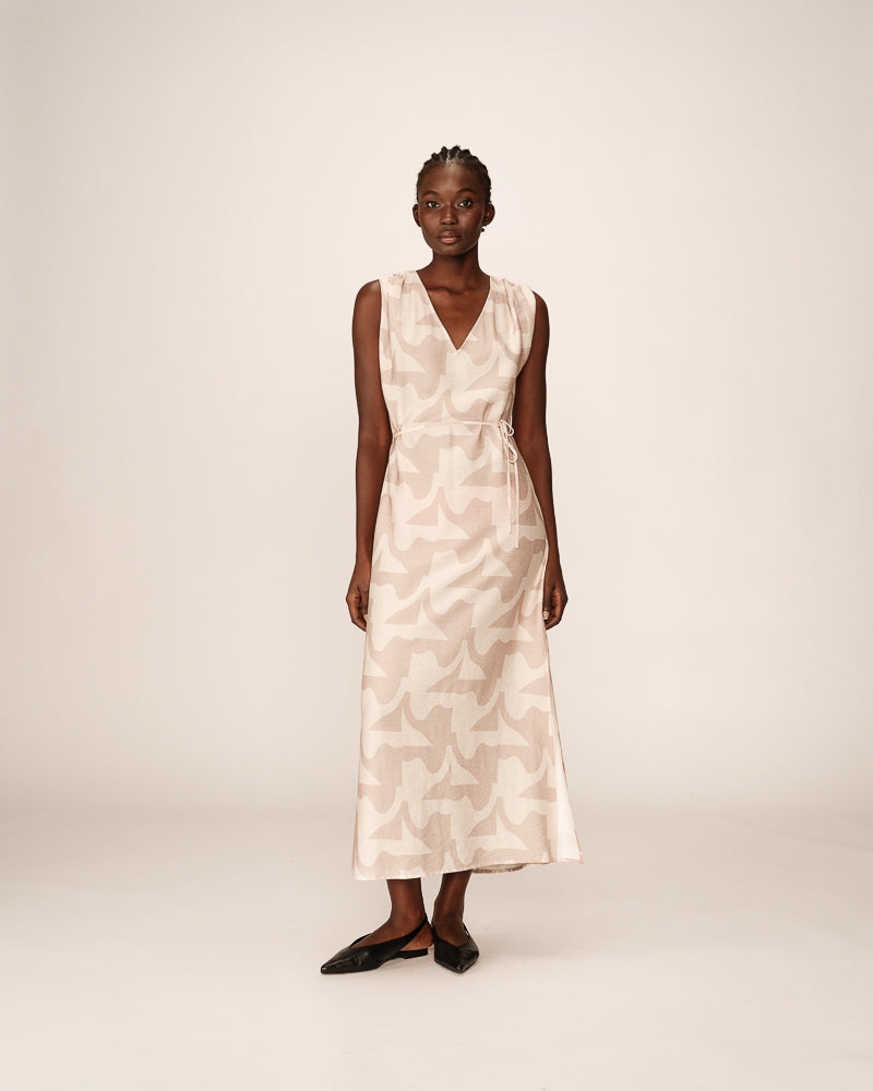 Grace &amp; Mila - Dress PENSEE - Off white - Boutique Adam &amp; Eve marque canadienne, marque québécoise