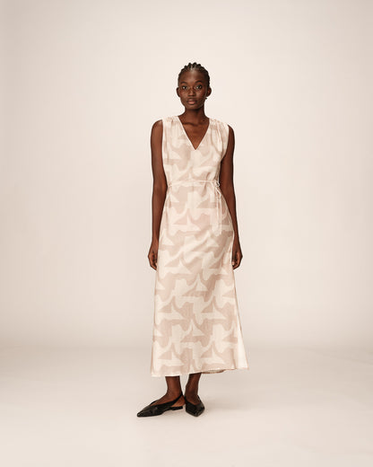 Grace &amp; Mila - Dress PENSEE - Off white - Boutique Adam &amp; Eve marque canadienne, marque québécoise