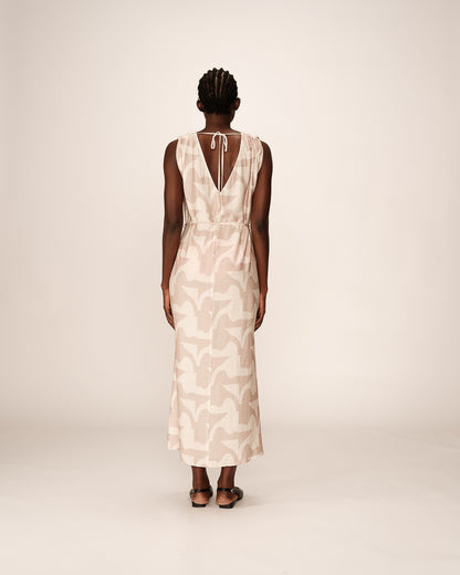 Grace &amp; Mila - Dress PENSEE - Off white - Boutique Adam &amp; Eve marque canadienne, marque québécoise