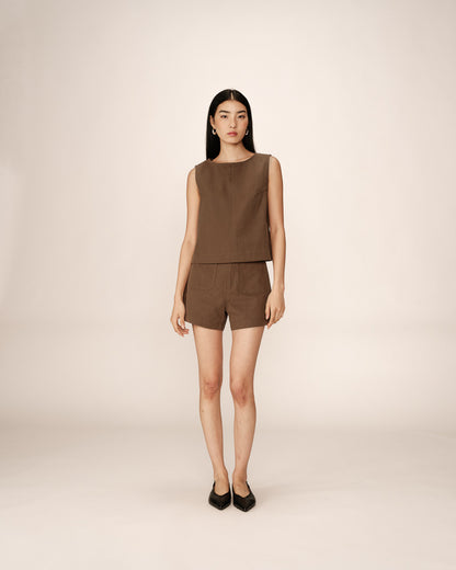Grace &amp; Mila - Top PEPINO - Khaki - Boutique Adam &amp; Eve marque canadienne, marque québécoise