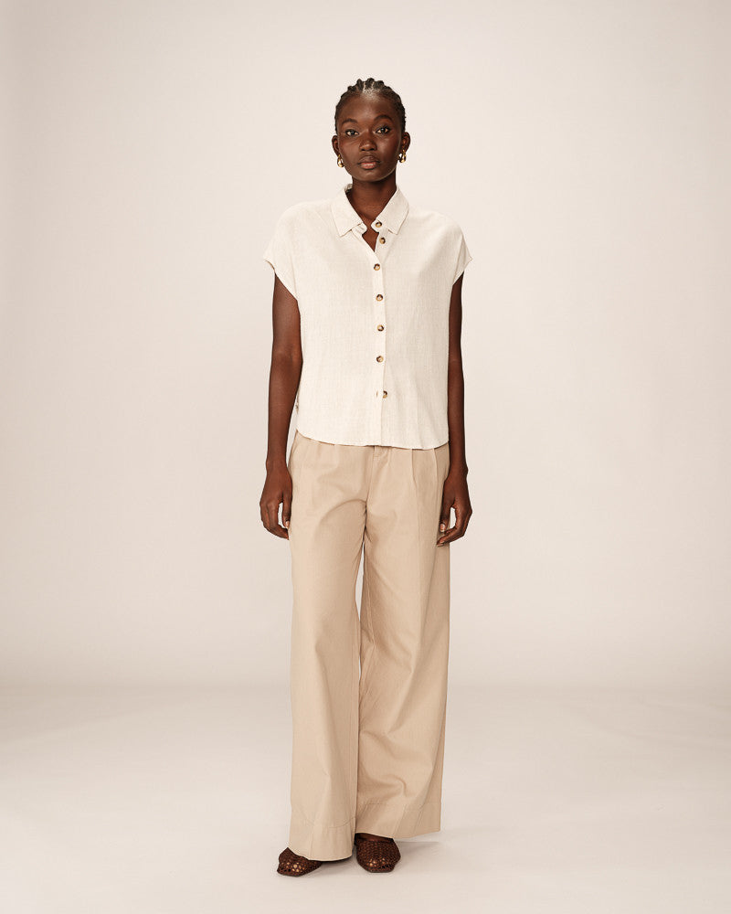 Grace &amp; Mila - Blouse PEREZ - Off white - Boutique Adam &amp; Eve marque canadienne, marque québécoise