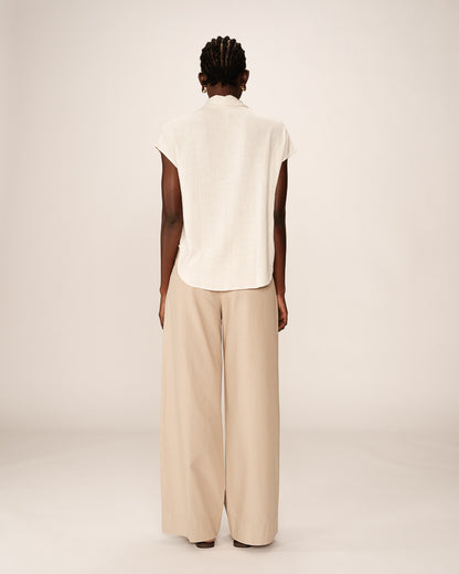 Grace &amp; Mila - Blouse PEREZ - Off white - Boutique Adam &amp; Eve marque canadienne, marque québécoise