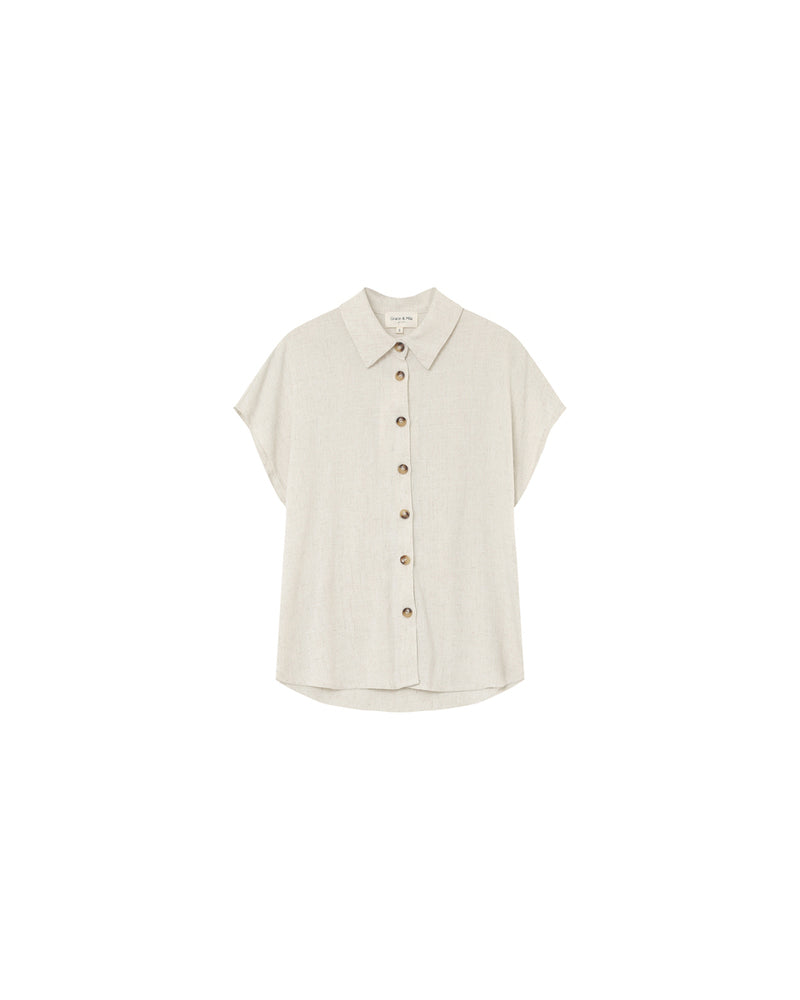 Grace &amp; Mila - Blouse PEREZ - Off white - Boutique Adam &amp; Eve marque canadienne, marque québécoise