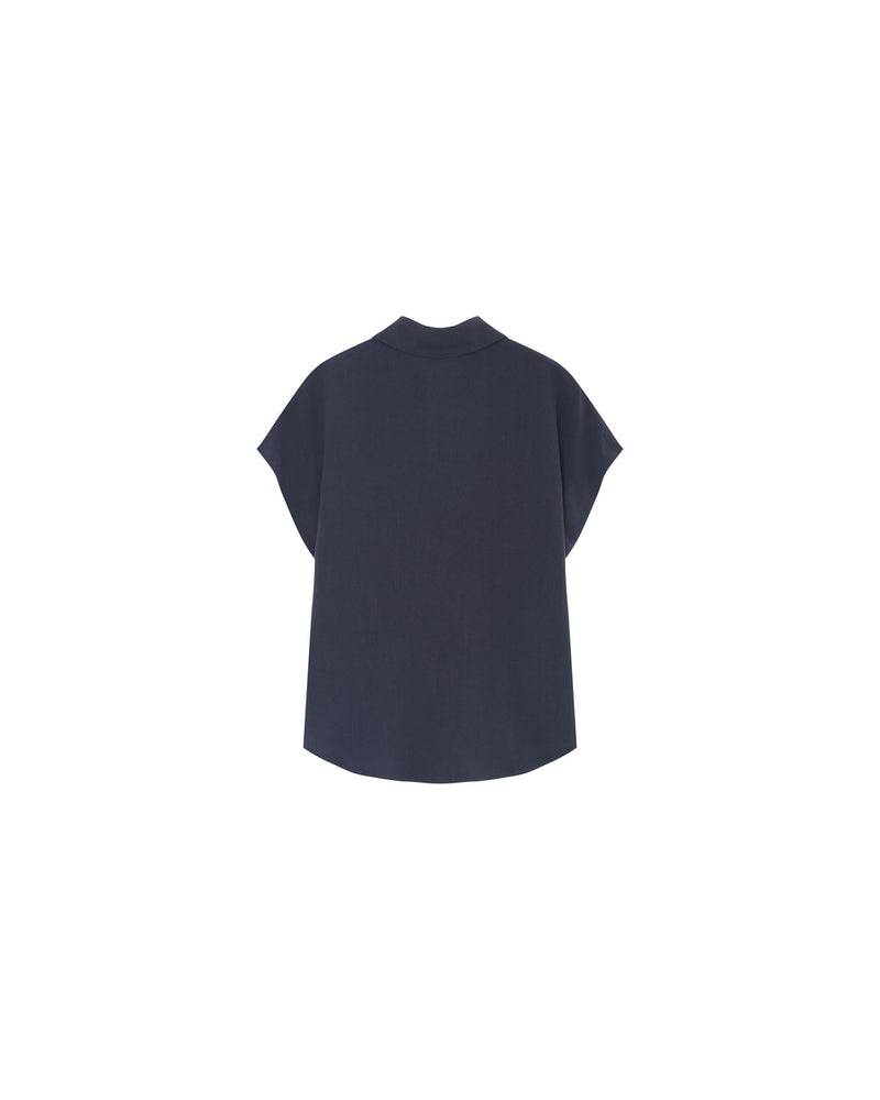 Grace &amp; Mila - Blouse PEREZ - Navy - Boutique Adam &amp; Eve marque canadienne, marque québécoise