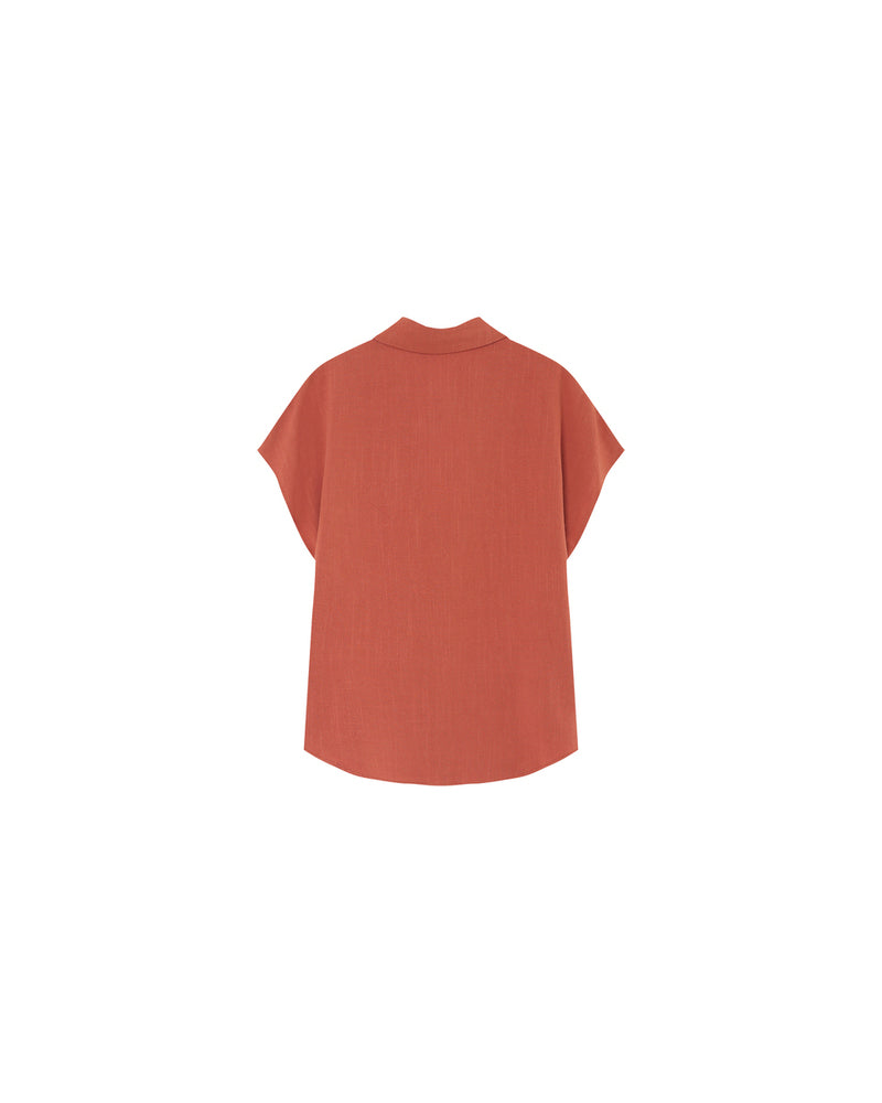 Grace &amp; Mila - Blouse PEREZ - Terracotta - Boutique Adam &amp; Eve marque canadienne, marque québécoise