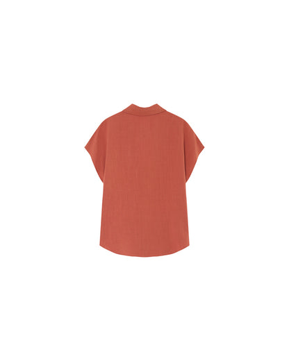 Grace &amp; Mila - Blouse PEREZ - Terracotta - Boutique Adam &amp; Eve marque canadienne, marque québécoise