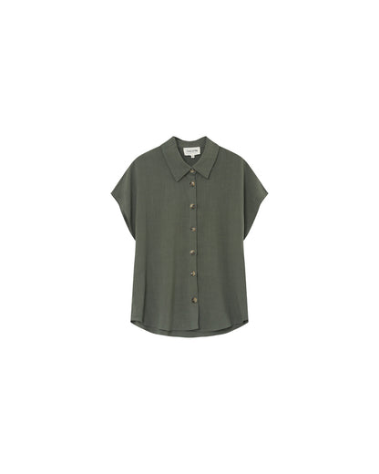 Grace &amp; Mila - Blouse PEREZ - Khaki - Boutique Adam &amp; Eve marque canadienne, marque québécoise