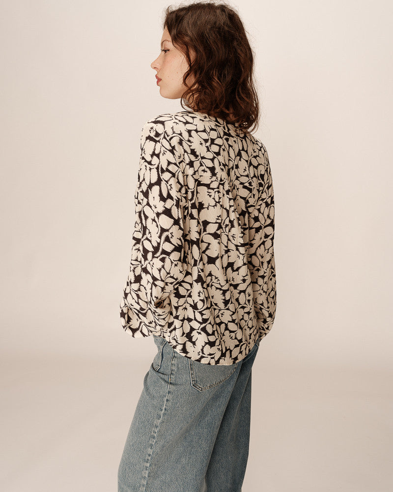 Grace &amp; Mila - Blouse PERRONE - Floral - Boutique Adam &amp; Eve marque canadienne, marque québécoise