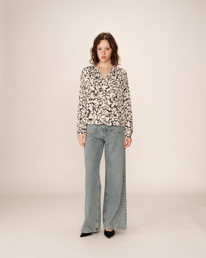 Grace &amp; Mila - Blouse PERRONE - Floral - Boutique Adam &amp; Eve marque canadienne, marque québécoise