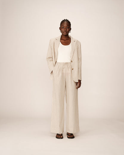Grace &amp; Mila - Pants PERRY - Off White - Boutique Adam &amp; Eve marque canadienne, marque québécoise