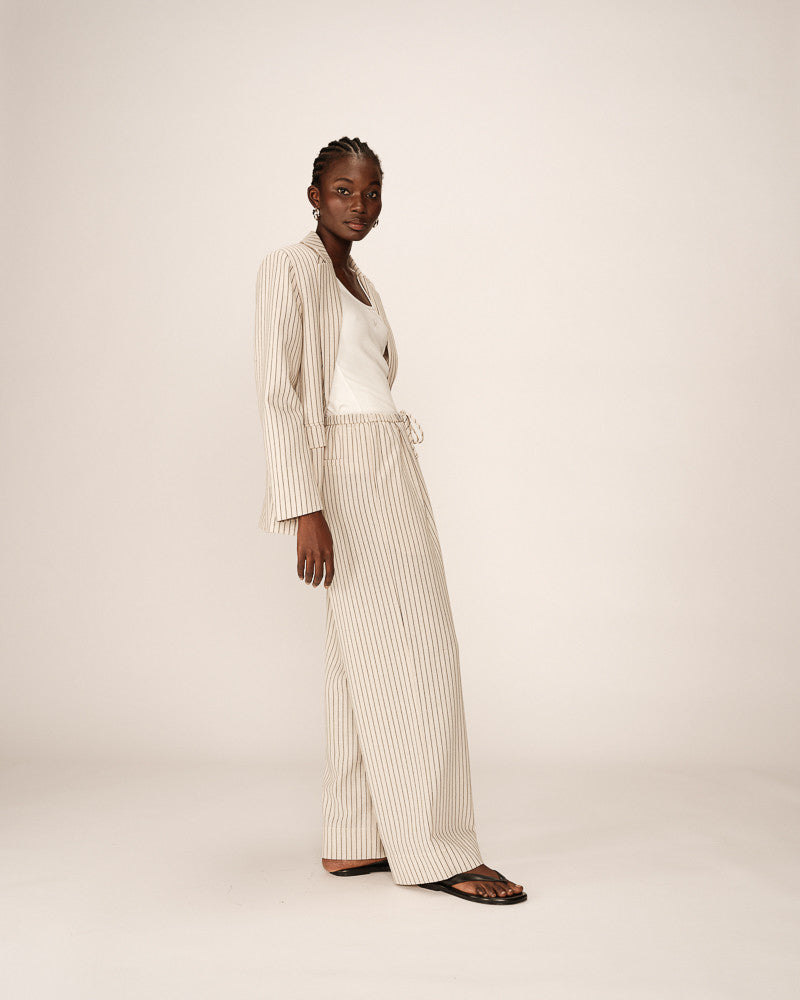 Grace &amp; Mila - Pants PERRY - Off White - Boutique Adam &amp; Eve marque canadienne, marque québécoise